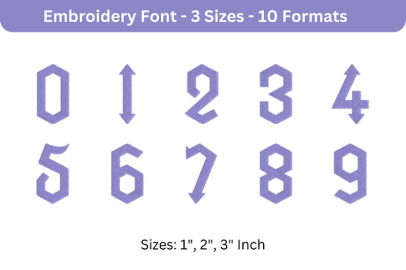 Arrowhead Lake Font 0 to 9 Review for Personalized Gifts
