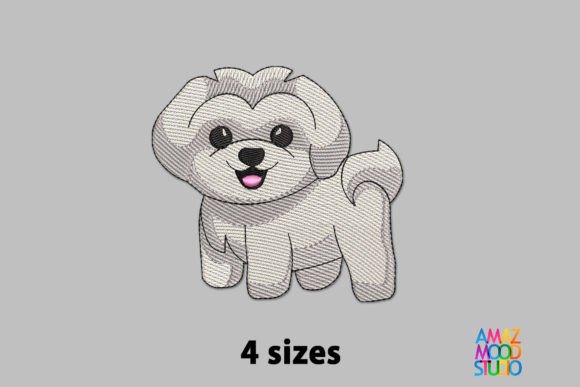 Cute White Dog Embroidery Design Review