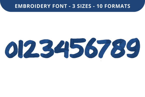 Darling Font 0 to 9 Review for Small Business Embroidery