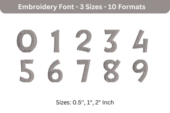DrSue Font 0 to 9: A Seller's Review for Personalized Embroidery