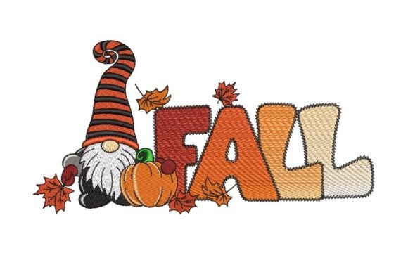Fall Gnome Autumn Embroidery Review