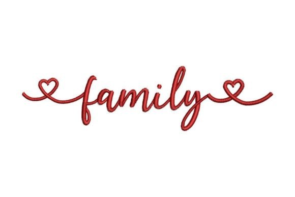 Family with Hearts Embroidery Design Review