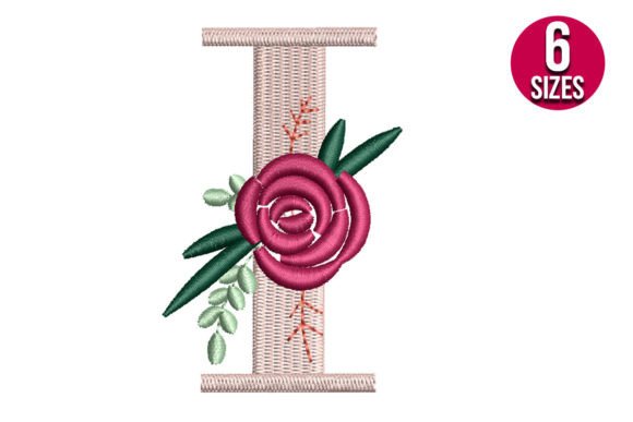 Floral Alphabet I Letter Review for Craft Fairs