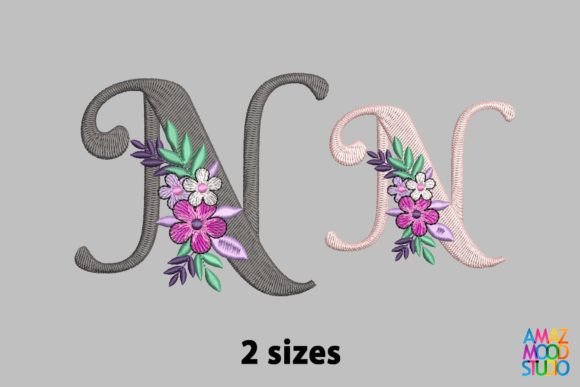 Letter N Floral Monogram Review