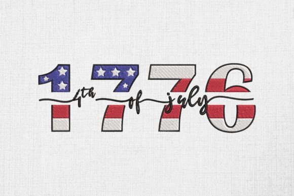 Review: 1776 America Flag 4th of July Embroidery Design