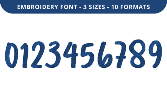 Review: Lightness Font 0 to 9 for Small Business Embroidery