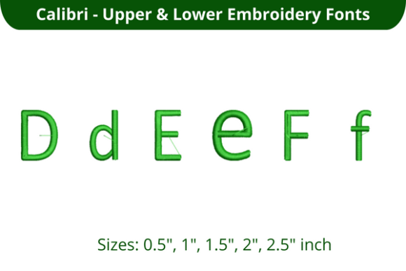 Reviewing Calibri Font DEF for Real Embroidery Projects